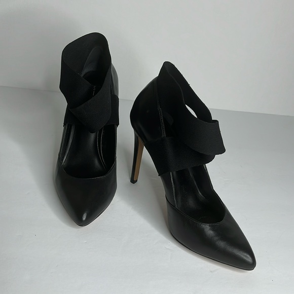 Steve Madden STEVEN Elastic Cross Band Elastic Ankle Strap Heels Size 7.5 - Picture 3 of 6